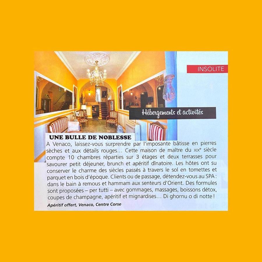 Hôtel U Palazzu&Spa Venaco  Esterno foto